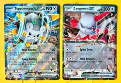 Togedemaru ex 149/217 & Zangoose ex 167/217 Ascended Heroes Pokemon TCG set of 2 - Image 1