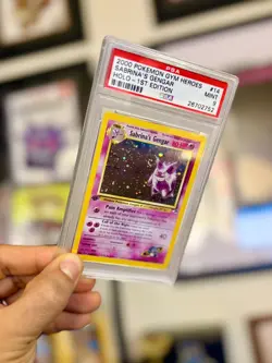 PSA 9 Sabrina's Gengar Holo 1st Edition **SWIRL** 2000 Pokemon Gym Heroes #14 - Image 2