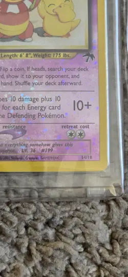 Pokemon Vintage Southern Islands Reverse Holo Slowking 14/18 Rare WotC Promo - Image 5