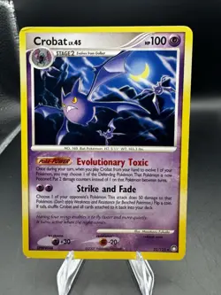 2007 Pokemon Crobat LV. 45 23/123 Mysterious Treasures RARE - (Vintage) - Image 1