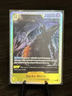Gecko Moria SR OP14-104 One Piece The Azure Sea's Seven Foil - NM - Image 1