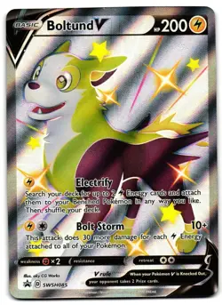 Boltund V SWSH085 - Sword & Shield Promo Promo Pokemon TCG Holo - LP Card - Image 1