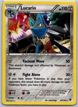 Lucario - 63/124 (Cosmos Holo) 063/124 Miscellaneous Cards & Products NM - Image 1