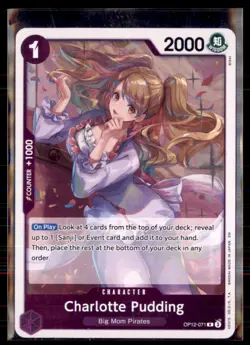 One Piece Legacy of The Master OP12-071 Charlotte Pudding 4 card lot - Image 1