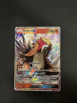 Pokemon Entei GX 010A/073 Alternate Art Promo Holo Basic 180 HP TCG Card - Image 1