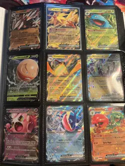 🔥Pokemon Card Lot Binder 272 Cards EX’s w Full Art, promo Etc Holos Collection - Image 1