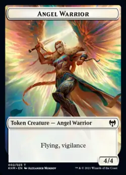Angel Warrior Token [Kaldheim Tokens] Lightly Played - Image 1