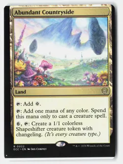 Abundant Countryside R Normal Commander: Lorwyn Eclipsed 22 NM Miscut - Image 1