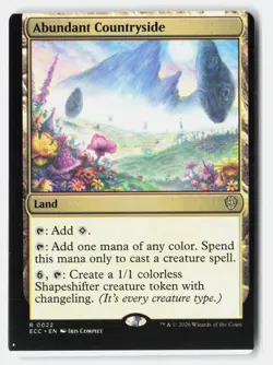 Abundant Countryside R Normal Commander: Lorwyn Eclipsed 22 NM Miscut - Image 1