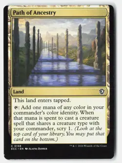 Path of Ancestry C Normal Commander: Lorwyn Eclipsed 158 NM Miscut - Image 1