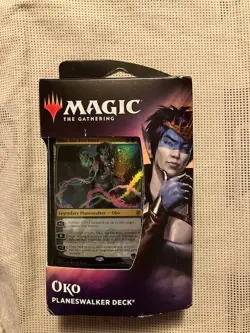Magic The Gathering Throne of Eldraine Oko, The Trickster Planeswalker Deck - Image 1