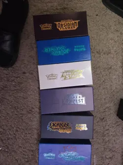Pokemon Cards Bulk Multiple Sets 14 Etb Boxes - Image 4