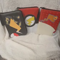 Match Battle Pikachu 3-Ring Binder 9-Pocket With Zipper for Pokemon TCG Cards - Image 1