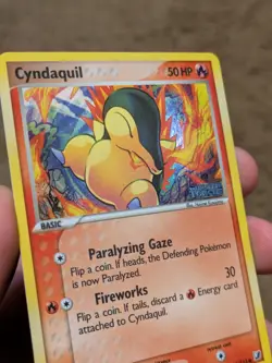 Pokemon EX Unseen Forces Cyndaquil Stamped Reverse Holo 54/115 Very LP - Image 5
