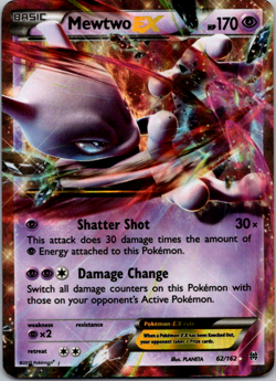 Mewtwo EX XY Breakthrough 62/162 Pokemon Card TCG - HP - Image 1