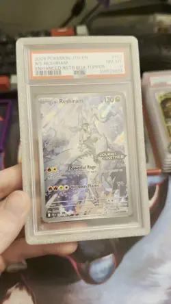 Pokemon TCG N's Reshiram Stamped Illustration Rare PSA 8 - Image 2