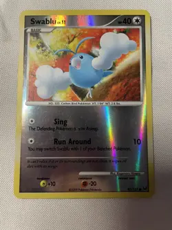 Pokemon Card 2009 Platinum - Swablu 97/127 Reverse Holo - Image 1