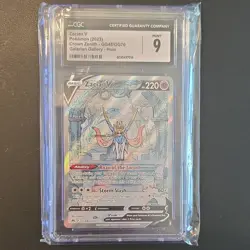 CGC 9 Zacian V GG48/GG70 Crown Zenith Galarian Gallery Ultra Rare Holo Pokemon - Image 1