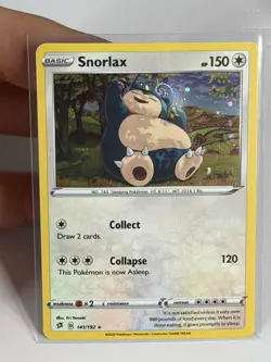 HD SWIRL 🌀 Snorlax 141/192 Cosmos Promo Rebel Clash Pokemon TCG NM - Image 1