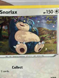 HD SWIRL 🌀 Snorlax 141/192 Cosmos Promo Rebel Clash Pokemon TCG NM - Image 2
