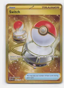 SWITCH 206/165 HYPER RARE 151 POKEMON LIGHTLY PLAYED - Image 2
