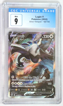 Lugia V Pokemon Silver Tempest 186/195 CGC 9 - Image 1