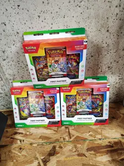 Pokemon First Partner Illustration Collection Series 1 (Lot of 3) SEALED - Image 1