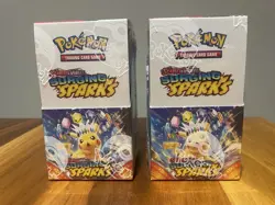 (2) Pokemon Surging Sparks Sealed Half Booster Boxes - 36 Packs (No Holes/Tears) - Image 1