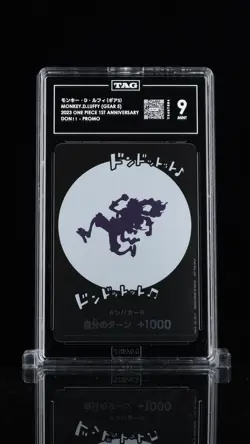 TAG 9 MINT JAPANESE ONE PIECE 2023 DON!! CARD 1ST ANNI SHIBUYA EVENT LUFFY NR6 - Image 1