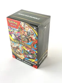 Pokemon Mega Evolution Factory Sealed Booster Bundle Box Trading Card Game - Image 1