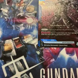 Bandai Gundam NT-1 LR 6003-001 Unit Link Holo Gundam War TCG Card - Image 4