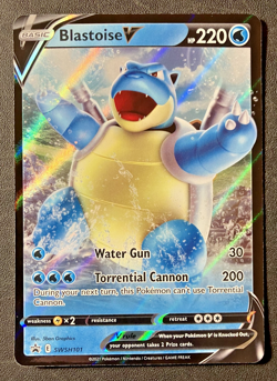 HOLO Blastoise V SWSH101 - 2021 Pokemon Promo Card - CLEAN NM - Image 1