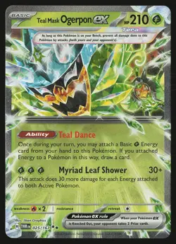 SV06: Twilight Masquerade Teal Mask Ogerpon ex #025/167 Pokemon Card - Image 1