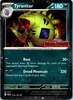 Pokemon Tyranitar (Paldea Evolved Stamp) Miscellaneous Cards & Products (MCAP) H - Image 1