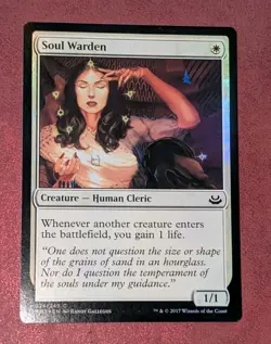 MTG *FOIL* Modern Masters 2017 Common SOUL WARDEN NM - Image 1