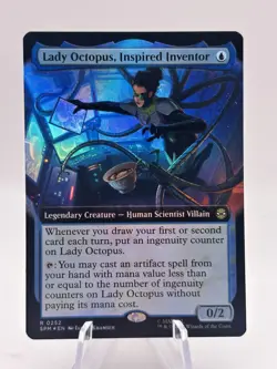 Lady Octopus, Inspired Inventor 0232 Extended Art Foil Spider-Man SPM MTG NM - Image 1