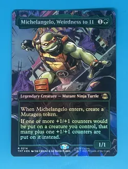 Michelangelo, Weirdness to 11 (Borderless) Teenage Mutant Ninja Turtles Foil - Image 1