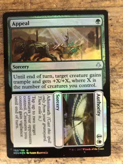 MTG Appeal / Authority Foil Hour of Devastation Magic The Gathering 152/199 HOU - Image 1
