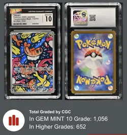JAPANESE POKEMON 2024 Tatsugiri 112/101 SV6 CGC 10 GEM MINT - Image 3