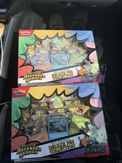 Pokemon TCG Ascended Heroes Deluxe Pin Collection Box Lot - - Image 1