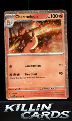 Charmeleon - 005/165 (Cosmos Holo) 005/165 Pokemon Promo Miscellaneous Cards & P - Image 1