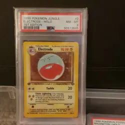 Pokemon Electrode Jungle 1st Edition 2/64 Holo Rare 1999 PSA 8 - Image 1