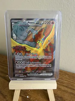 Pokemon TCG Team Rocket's Moltres EX Destined Rivals 208/182 Ultra Rare Holo - Image 1