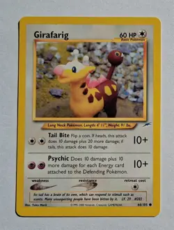 Pokemon - Girafarig - Neo Destiny 66/105 - Common - LP - Image 1