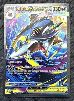 Pokemon TCG Mega Sharpedo Ex 127/094 SIR Phantasmal Flames English NM - Image 1
