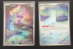 Pokemon Illustration rare lot- Noibat 169/159 + Dewgong 097/094 Holo - Image 1