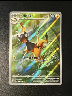 Pokemon TCG Heliolisk 177/167 Twilight Masquerade Full Art Holo NM - Image 1