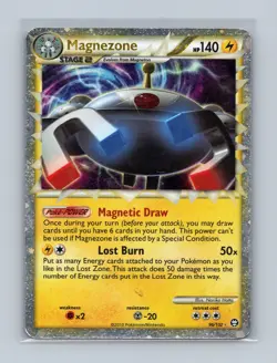 Magnezone 96/102 Rare Prime HGSS Triumphant Pokemon MP - Image 1