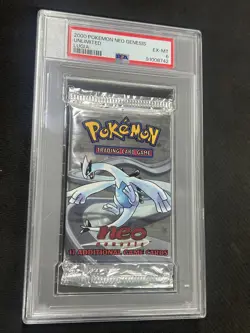 Pokemon WOTC Neo Genesis Unlimited Booster Pack Sealed Lugia PSA Graded 6 - Image 1
