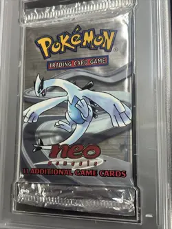Pokemon WOTC Neo Genesis Unlimited Booster Pack Sealed Lugia PSA Graded 6 - Image 5